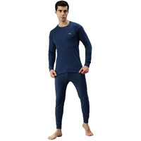 Lux Cottswool Mens Cotton Thermal Set (COTT_Blue_FS_RN_TRO_Set_85)