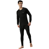 Lux Cottswool Mens Cotton Thermal Set (COTT_Black_FS_RN_TRO_Set_80)