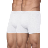 Levis Mens Cotton Style #010 Comfort Regular Fit Solid Boxer (Pack of 2) (#010-BOXER Brief WHT-P2_White_M)