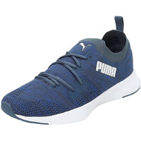 Puma Mens Flyer Runner Engineered Knit Dark Denim-Palace Blue-White Running Shoe - 8UK (37999302)