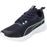 Puma Mens Foam Stride Navy-Fizzy Lime-White Running Shoe - 11UK (37999202)