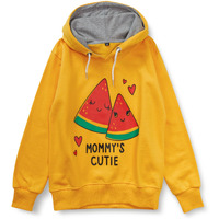 T2F Girl's Cotton Hooded Neck Regular Sweatshirt (Bys-Ss-06_Multicolor_3-4 Years_Yellow_3 Years-4 Years)