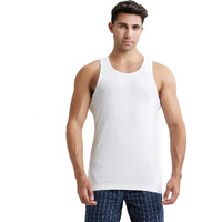 Jockey Men's Cotton Vest (9922-0105-WHITE White S)
