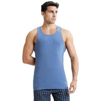 Jockey Men's Cotton Vest (9922_Blue_Small)