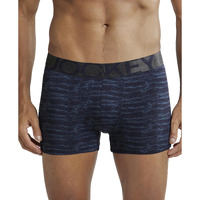 Jockey IC30 Men's Tactel Microfiber Elastane Stretch Printed Trunk with Moisture Move Treatment (Prints May Vary)_True Navy Printed_XL