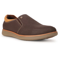 Bata Mens Keith Slipon Brown Casual Shoes