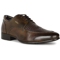 Bata Men's Hagrid Derby Brown Formal Shoes - Classic and Elegant Dress Shoes for Office, Events, and Formal Occasions