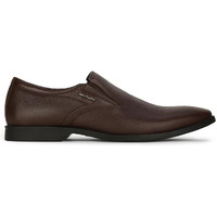 Hush Puppies Men's Aaron Slipon E 23 Formal Shoes (8554001_Dark Brown_7 UK)