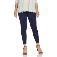 Max Women's Regular Fit Blue Navy Leggings XL