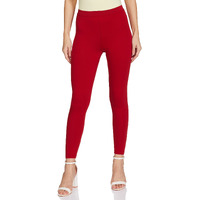 Max Regular Fit Women's Solid Ankle-Length Leggings (Noosal21Rered)_XL