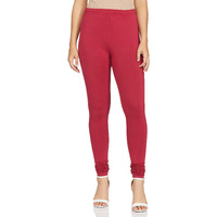 Max Women Solid Knitted Regular Fit Churidar (Nooskc21Mamaroon)_XXL