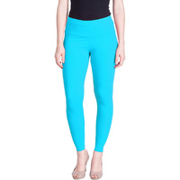 Lyra Women Solid Premium Cotton Ankle Length Leggings | Mid-Waist | Fashionwear