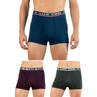 Lux Cozi Men's Cotton Boxers (Pack of 3) (80) Assorted