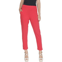 Lyra Women Solid Premium Cotton Kurtipant | Mid-Waist | Fashionwear