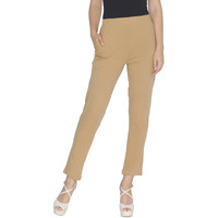 Lyra Women Solid Premium Cotton Kurtipant | Mid-Waist | Fashionwear