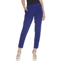 Lyra Women Solid Premium Cotton Kurtipant | Mid-Waist | Fashionwear