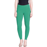Lyra Women Solid Premium Cotton Ankle length Leggings | Mid-Waist | Fashionwear