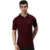 ONN Men's Coffee Half Sleeves Polo Collar T-Shirt with Pocket(Size : X-Small)