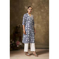 Kurta Set For Women || Women Kurta Set || 2pic Kurta For Women (Kurta 86-90) (Blue, M)