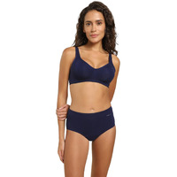 Van Heusen Women Bra - Cotton Elastane - Side Support Panel, No Spill Comfort, Wireless, Non Padded, Full Coverage_11014_Deep Sea Navy_34B