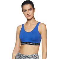 Van Heusen Proactive Women Sports Bra - Cotton Elastane - Anti Bacterial, Wireless, Non Padded, Full Coverage, Light Impact