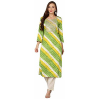 Vaamsi Women's Viscose Rayon Multicolor Printed Straight Kurta (VCK9228_Multi_XS)