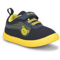 Liberty Lucy&Luke BASTIAN-2E Slip-on Casual Shoes for Kids with PVC Sole | Canvas Upper Sneakers | Quick-Wear Velcro Closure | Stylish, Lightweight & Comfortable Footbed (N.Blue - 7C UK)