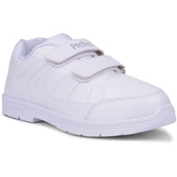 Liberty SCHOOLFUN Unisex School Uniform Shoes | PVC Sole School Shoes for Boys & Girls |Lightweight & Velcro School Shoes for Boys | School Shoes for Kids (8 Kids UK-White)