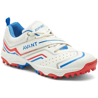 AVANT Men's Impact Cricket Shoes - Anti Skid Shoes with Rubber Outsole,Lightweight and Durable, Comfortable Cushioning, Outdoor Shoes Ideal for Turf, Ground Surfaces - 11 UK (AVMSH101CL01UK11) White