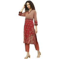 BIBA Women Printed Mix and Match(Winter W18515_BERY_38)