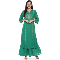 BIBA Women Printed Flared Mix and Match(MNMASSORTED14780E_Green_34)
