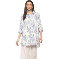 BIBA Women Printed Short_Kurta Mix and Match(TOP & TUNICS20203_White_32)
