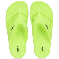 YOHO Drizzle Soft Slippers for Women |Mild Acupressure, Lightweight, L.Green UK9