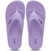 YOHO Drizzle Soft Slippers for Women|Mild Acupressure, Lightweight, Lavender UK9