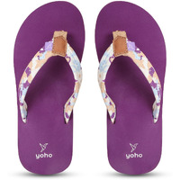 YOHO Marble Slippers for Women | Cushioned Slippers| Lightweight| Waterproof | Lavender purple - UK 3