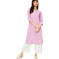 Max Women's Cotton Blend Regular Kurta (DAWWSU24KO_Mauve_XXL