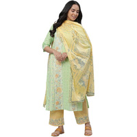 Aurelia Women Cotton Dupatta 23AUA80002-504929-Yellow-FS