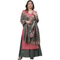 Aurelia Women Cotton Dupatta 23AUA80002-507279-Green-FS
