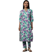 Aurelia Women's Cotton Ethnic wear Set (24FEAS14916-508066_White