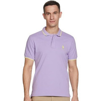 U.S. POLO ASSN. Men's Regular Fit Polo Shirt (USTSHS2225_LT. Purple