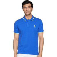 U.S. POLO ASSN. Men's Regular Fit Polo Shirt (USTSHS2226_Blue