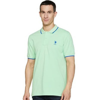 U.S. POLO ASSN. Men's Regular Fit Polo Shirt (USTSHS2227_LT. Green