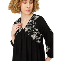 Max Women's Regular Fit Tunic (EMBSK42010BLACK_Black