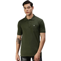 ONN Men's Solid Regular Fit Polo NC432_OL_1PC_Olive_2XL: 120-125 Cms