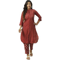 BIBA Women Printed Narrow Mix and Match(Work VOG1603_RED_38)