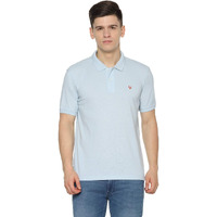 Allen Solly Men Regular Fit Polo (Amkp317G04245_Sky Melange_Small_Melange_S)