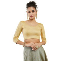Soch Spandex Prince Cut Blouse Gold