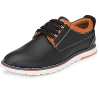 Centrino Men's 3323 Oil Pull Black Sneakers-7 UK (X-Wide) (5508-1)