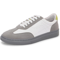 Cruiser Men's Spade White-Grey Sneakers_8 UK (2533-1)