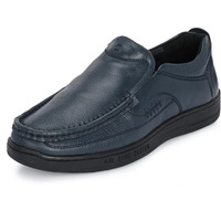 Blue Leather Blue Slipon Formal Shoe for Mens 3943-4